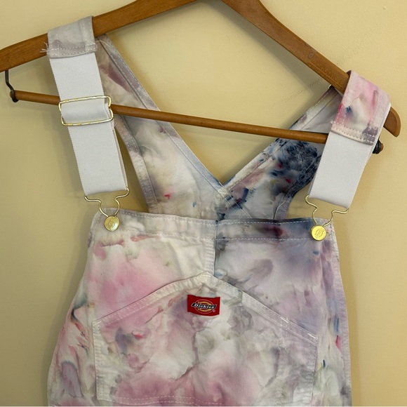 Dickies Tie Dye Denim Straight Leg Overalls - Picture 4 of 10